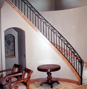 I12 Curved Staircase Railing